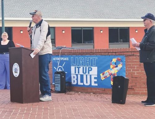 Light It Up Blue ceremony held at Gateway Park to kick off Autism Awareness Month
