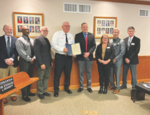 City of Seaford presents proclamation to retiring fire chief Wilson during city council meeting