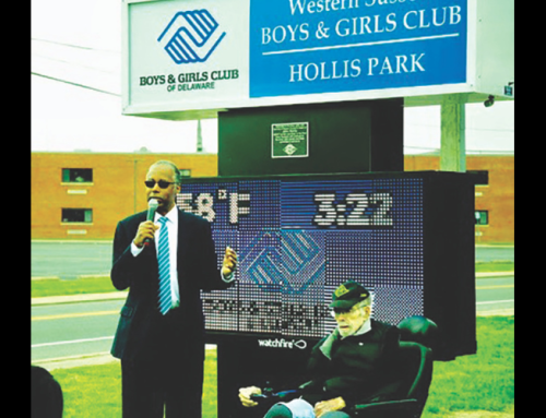 John Hollis honored during Boys and Girls Club sign dedication